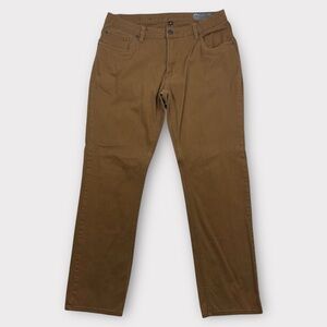 Matix Men’s Slim Straight Pants 34W x 29.5L Brown Casual Streetwear